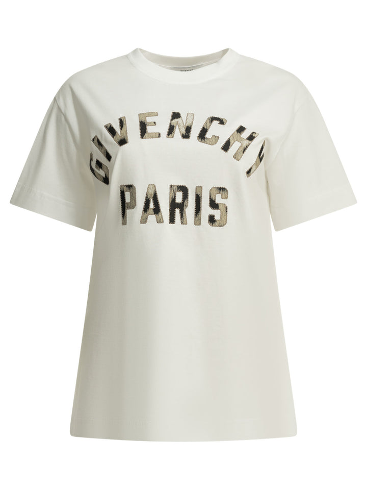 Givenchy Givenchy Paris T-shirts - Bianco | 33bb42a5d9e26c29e4f5242a1d04b169dd06a4cf