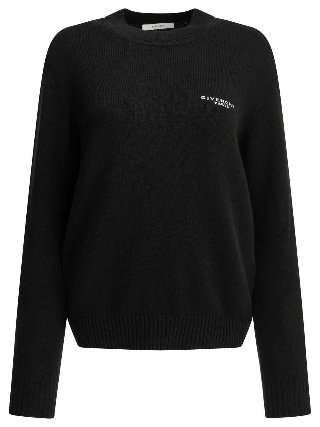 Givenchy Crew-Neck Sweater With Logo Knitwear - Nero | fb3ea7880ae56fb55a1ec494768122f777074813