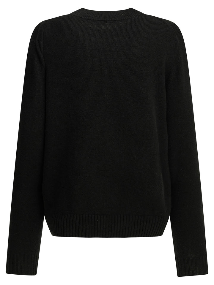 Givenchy Crew-Neck Sweater With Logo Knitwear - Nero | 6c328ef60d8d68d79eb777e8cf9db9964d1ae02f