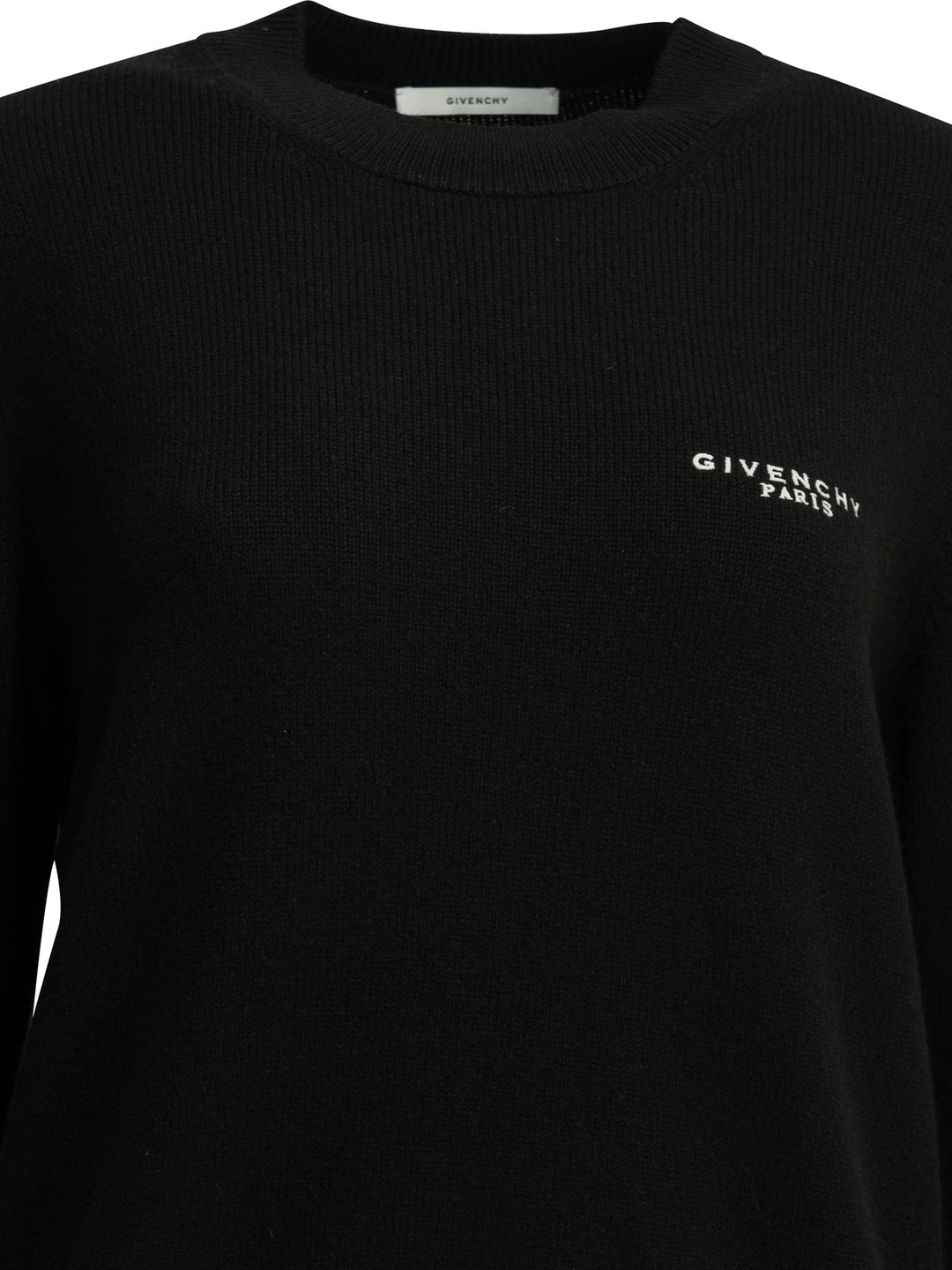 Givenchy Crew-Neck Sweater With Logo Knitwear - Nero | 632090def1daa439887a5e9639596ef71ab6e667
