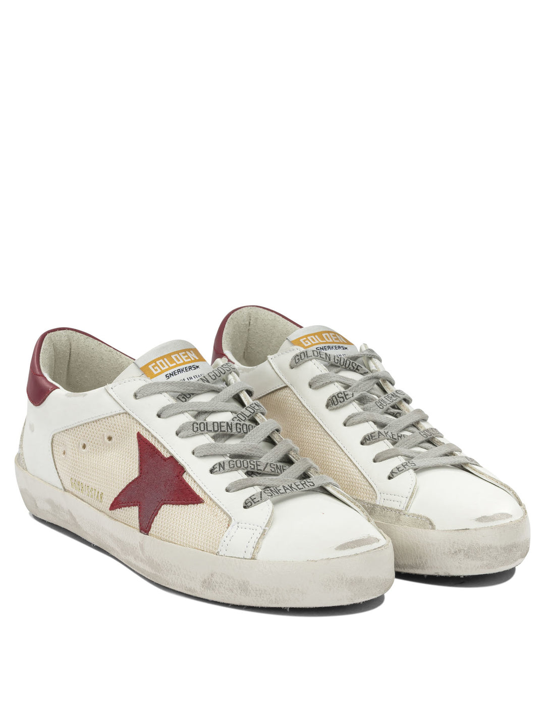 Golden Goose Super Star Double Quarter Sneakers & Slip-On - Rosso | 19cdc44871fecb9d52d79463750c5dbd5a85eb98