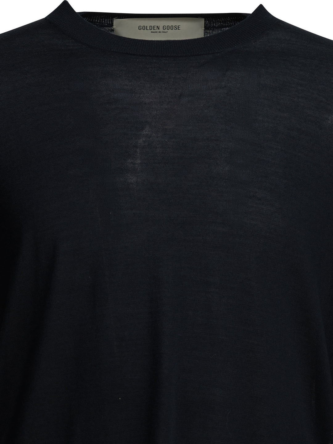 Golden Goose Wool Crew Neck Sweater Knitwear - Blu | e4f77420e936d7a764ff14811699ec28f5d1dd8f