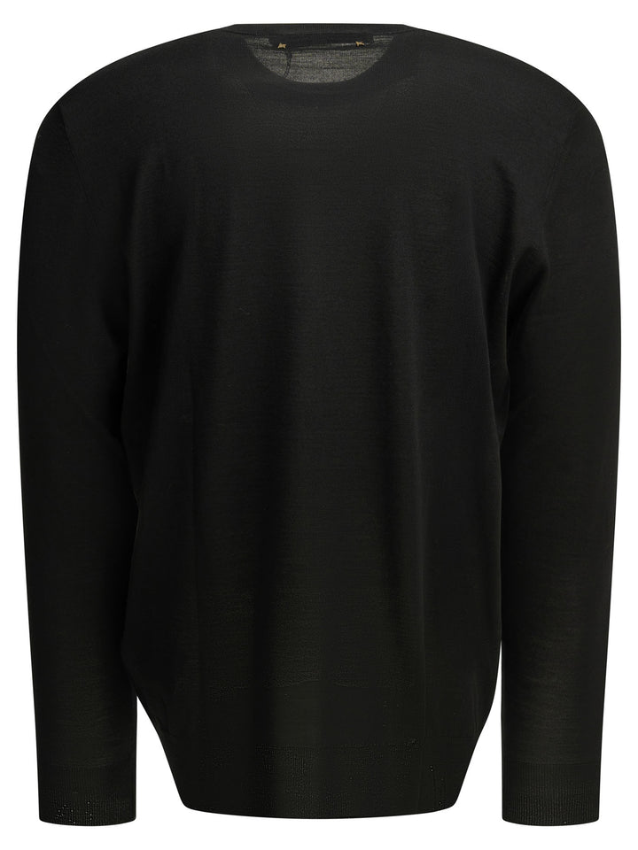 Golden Goose Wool Crew Neck Sweater Knitwear - Nero | bd31fc801a3bf1ce515d7361173958dae1b97114