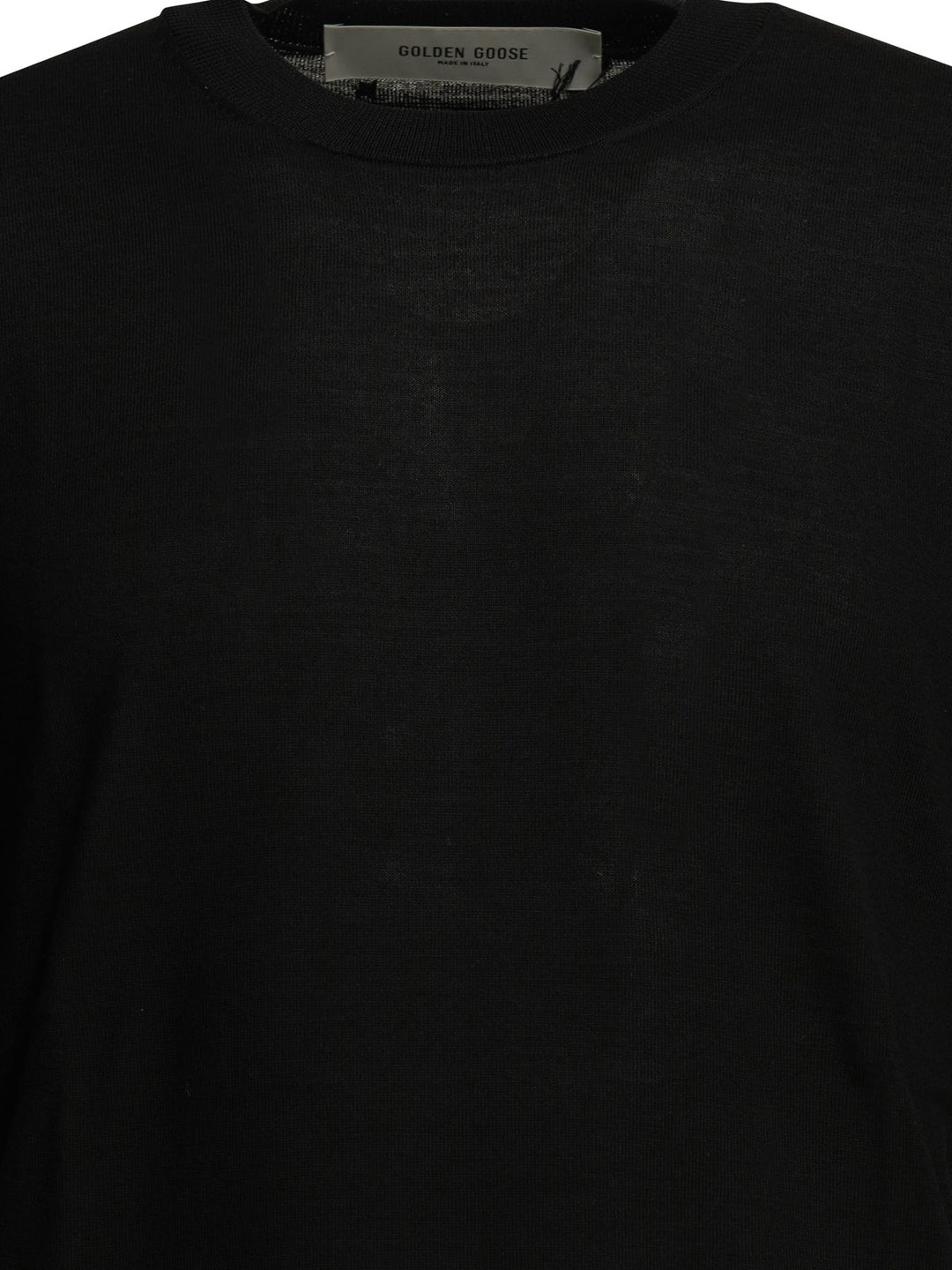 Golden Goose Wool Crew Neck Sweater Knitwear - Nero | 3da7d430aedeb51a6f6ee21499968b9702a1056e