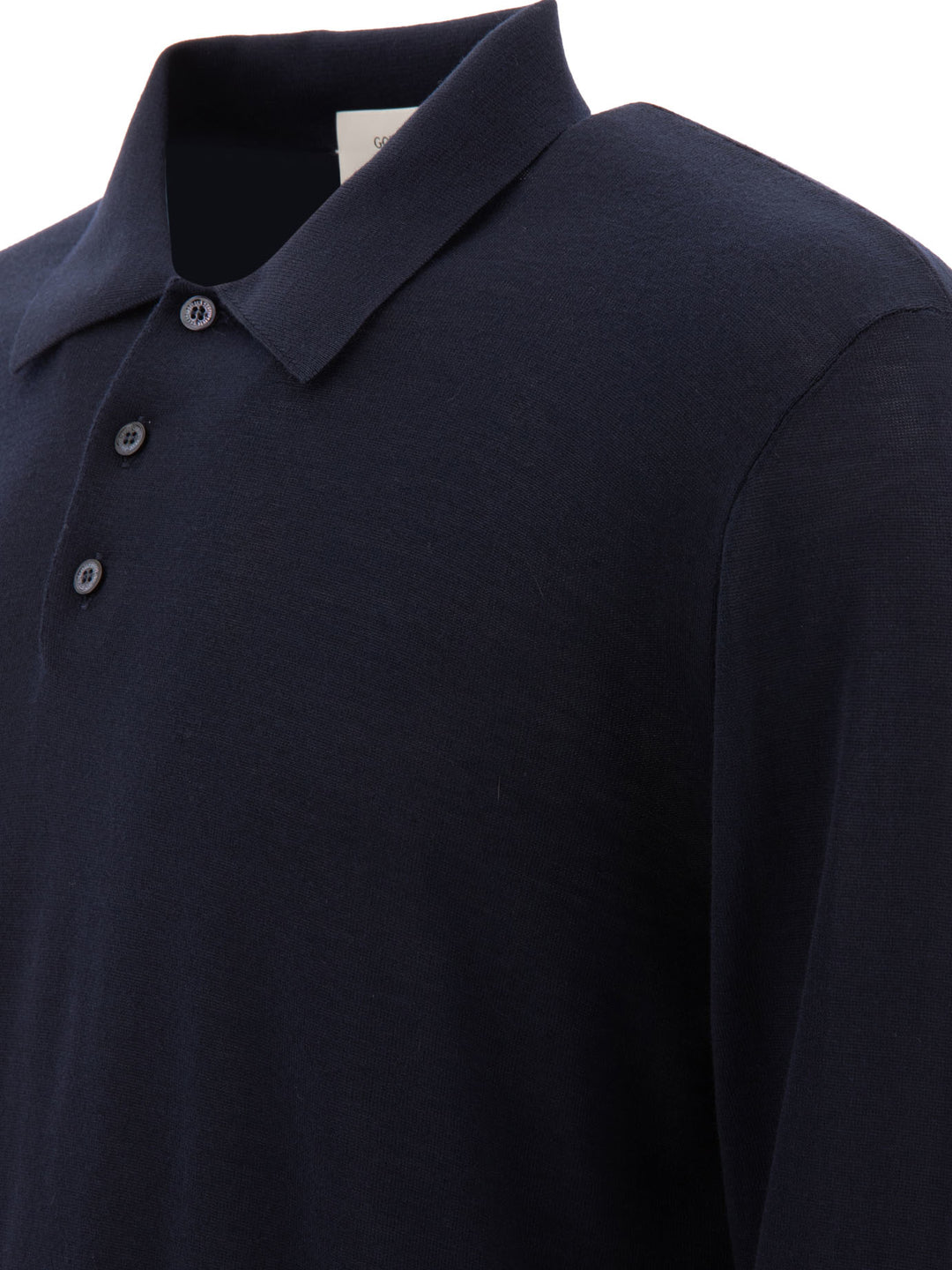 Golden Goose Wool Polo Sweater Knitwear - Blu | ab55386e70ad26aacfc5e836182215529698a968