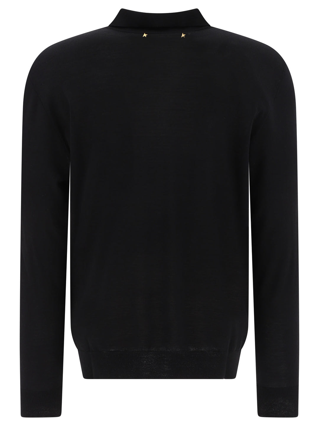 Golden Goose Wool Polo Sweater Knitwear - Nero | 00b55ab78eb3a97bafeedb2422573bf84884cfac