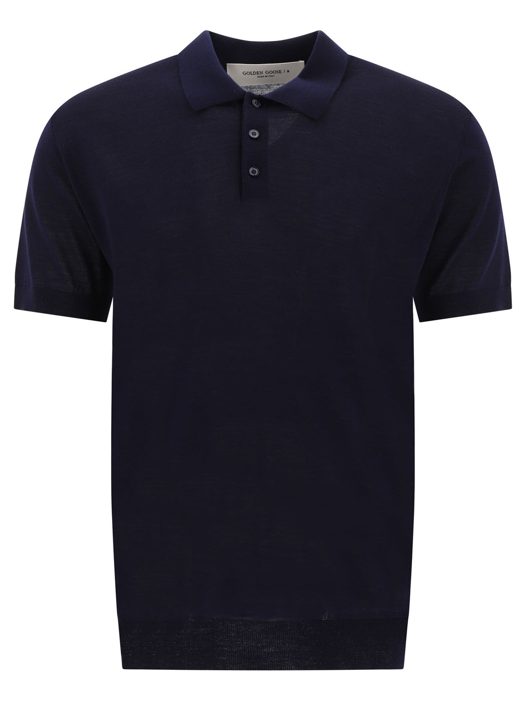Golden Goose Merino Wool Button-Down Polo Shirt Polo shirts - Blu | 3f624d06518c4fbbcd6f2ae253b6eb1b45ea1291