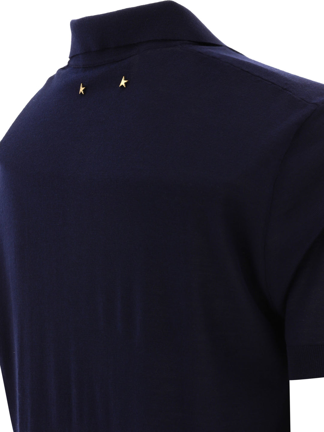 Golden Goose Merino Wool Button-Down Polo Shirt Polo shirts - Blu | 0a39316f18ddd0b47bd2b35efc7160570a2e7668