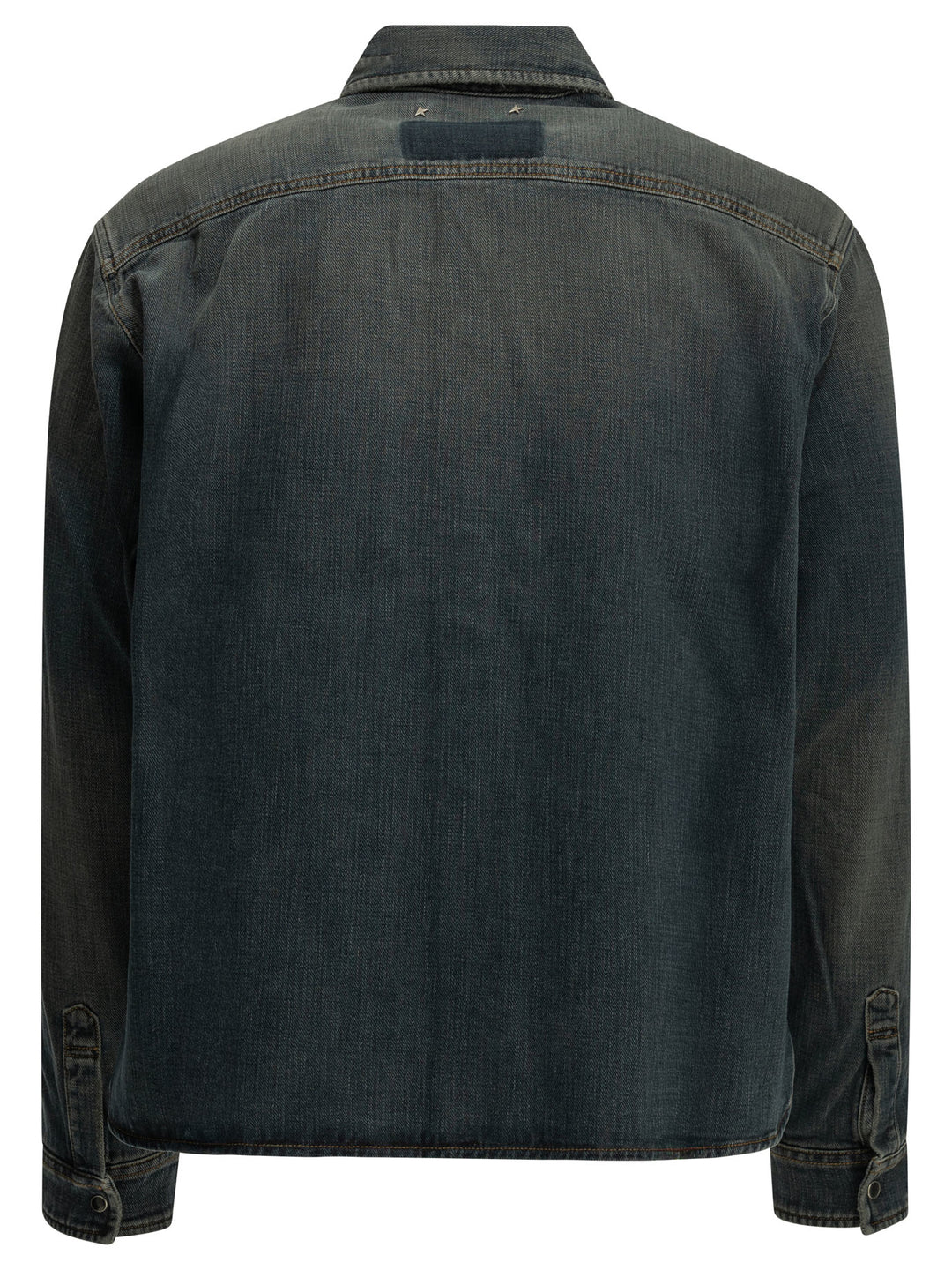 Golden Goose Casual Denim Shirt Shirts - Blu | ff439495c074720ff8bdc199c21ee5abc487f2af
