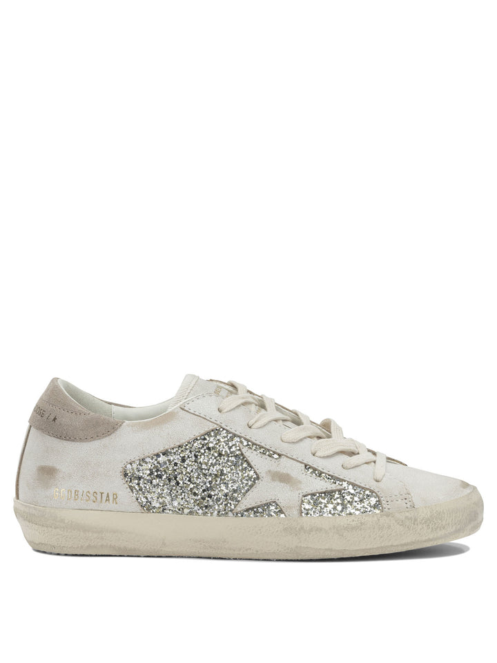 Golden Goose Super Star Sneakers & Slip-On - Silver | 5868a317942de05cd6ae9b53f5a8b36abc9be9d5