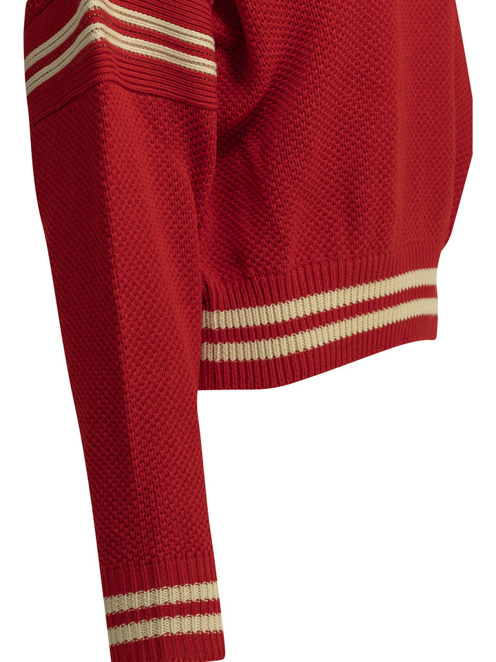 Golden Goose Rachel Knitwear - Rosso | 8dac15b87b4cb83d678ec596d3108313af993131