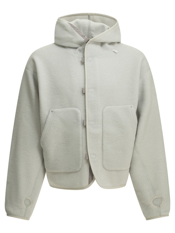 Goldwin Wool-Blend Hooded Felpe Grigio