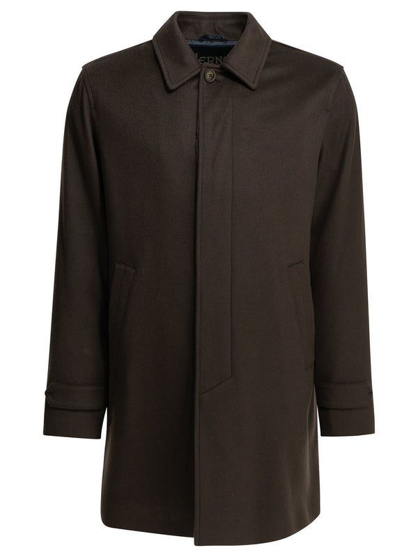 Long Coat Made Of Pure Cashmere Jackets And Coats Marrone