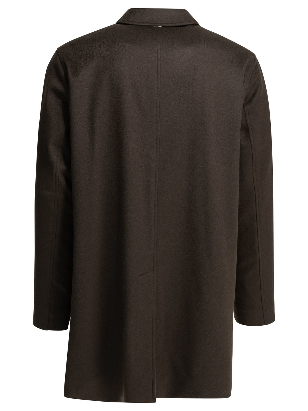 Herno Long Coat Made Of Pure Cashmere Jackets and Coats - Marrone | 1ab935e8032bb776b8aeb229166f061afd9a25c0