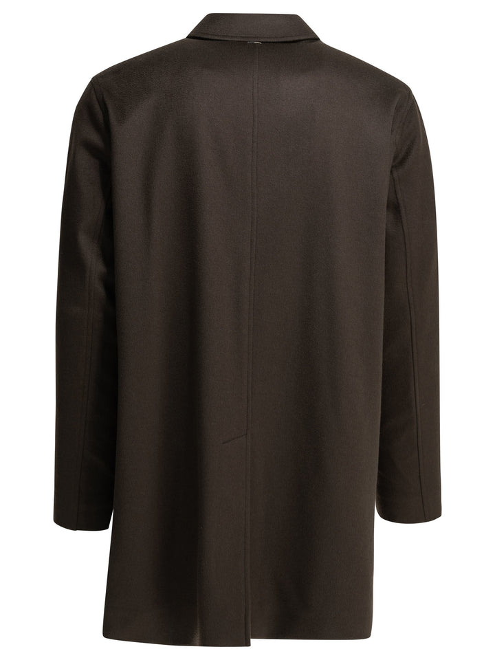 Herno Long Coat Made Of Pure Cashmere Jackets and Coats - Marrone | 1ab935e8032bb776b8aeb229166f061afd9a25c0