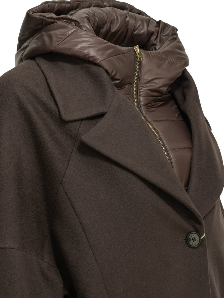 Herno Long Cashmere Coat Jackets And Coats Marrone