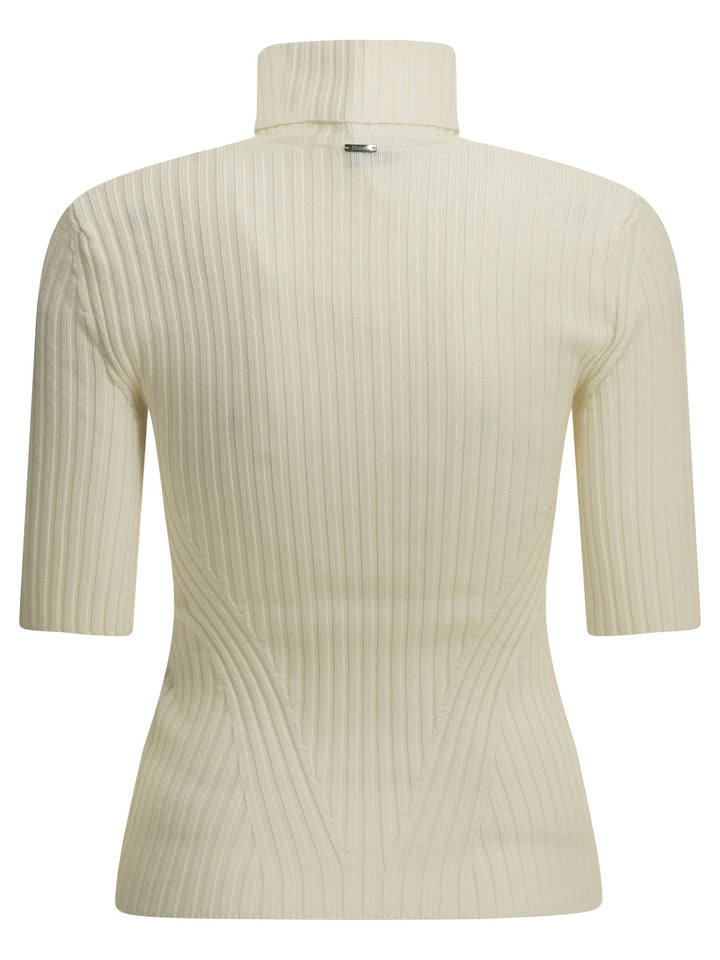 Herno Wool Turtleneck Sweater Knitwear - Bianco | c7a393b49e40eca0053158206faacc92e21a0474