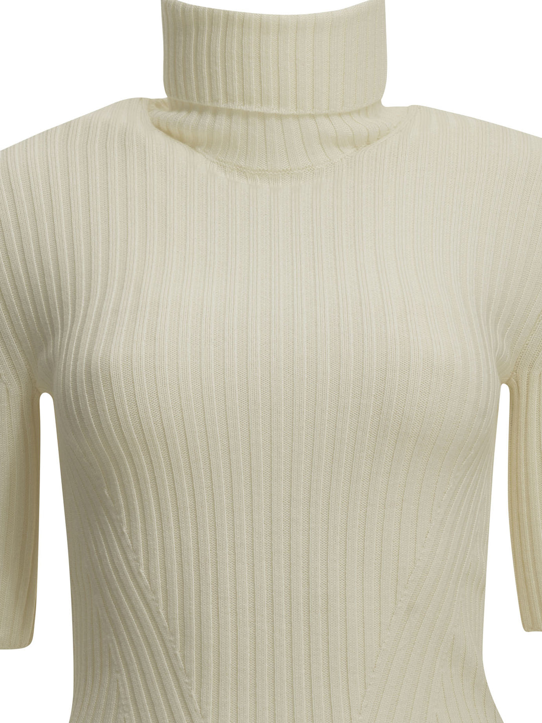 Herno Wool Turtleneck Sweater Knitwear - Bianco | 9a7ec6a41deeed46a4f893fa9f8ba2cb0ed8cda6
