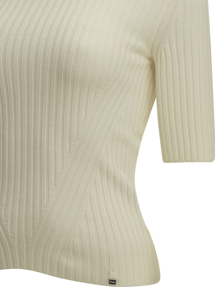 Herno Wool Turtleneck Sweater Knitwear - Bianco | 08b55ea0cd411c5815eecaf25f7dddd45a097e11