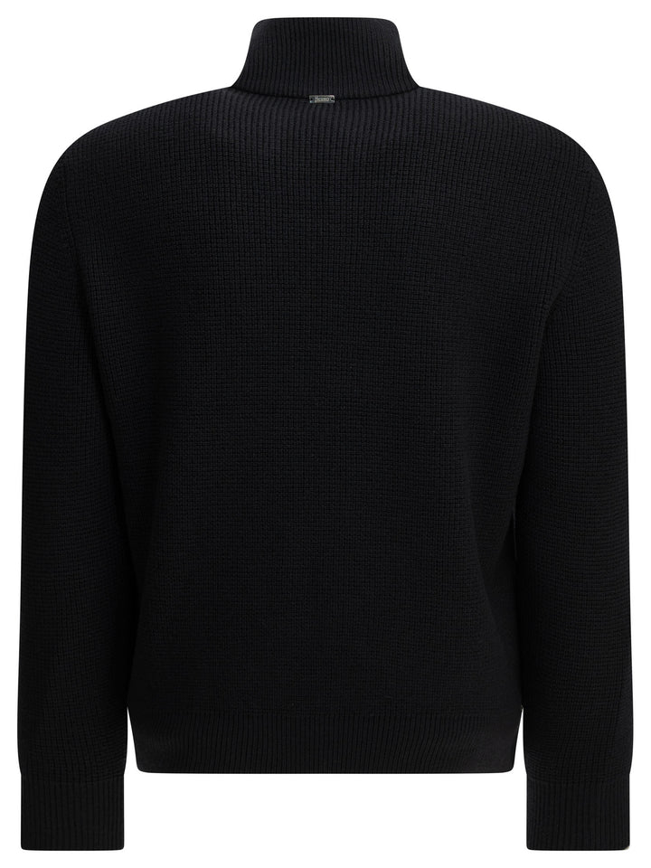 Herno Padded Wool Cardigan Knitwear - Blu | f845a3258e425cf2b3e146baf4199006632d53ef