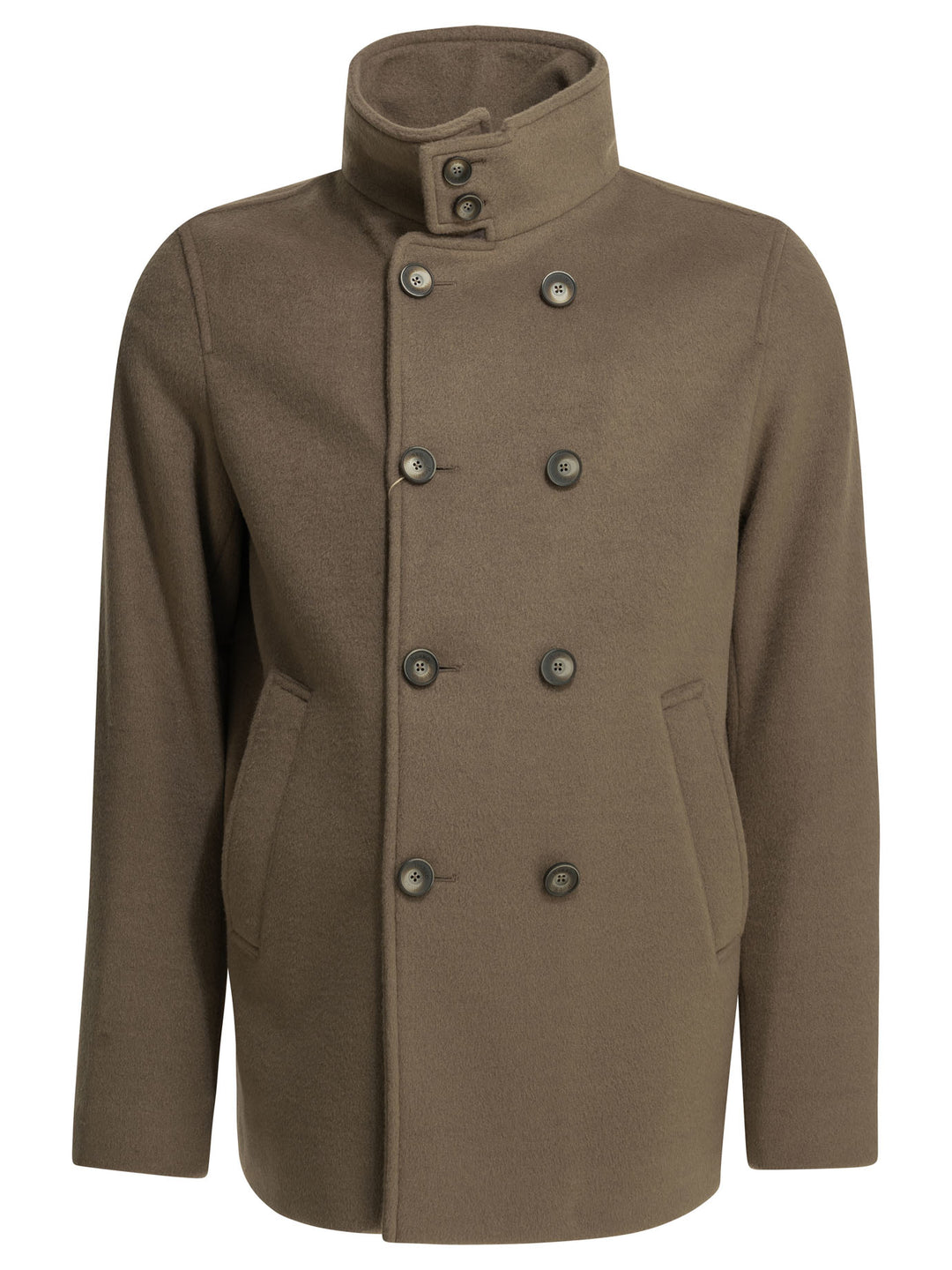 Herno Peacoat Resort Jackets and Coats - Marrone | 87b2e473842d846faef81471292c9c6f2f1edc54