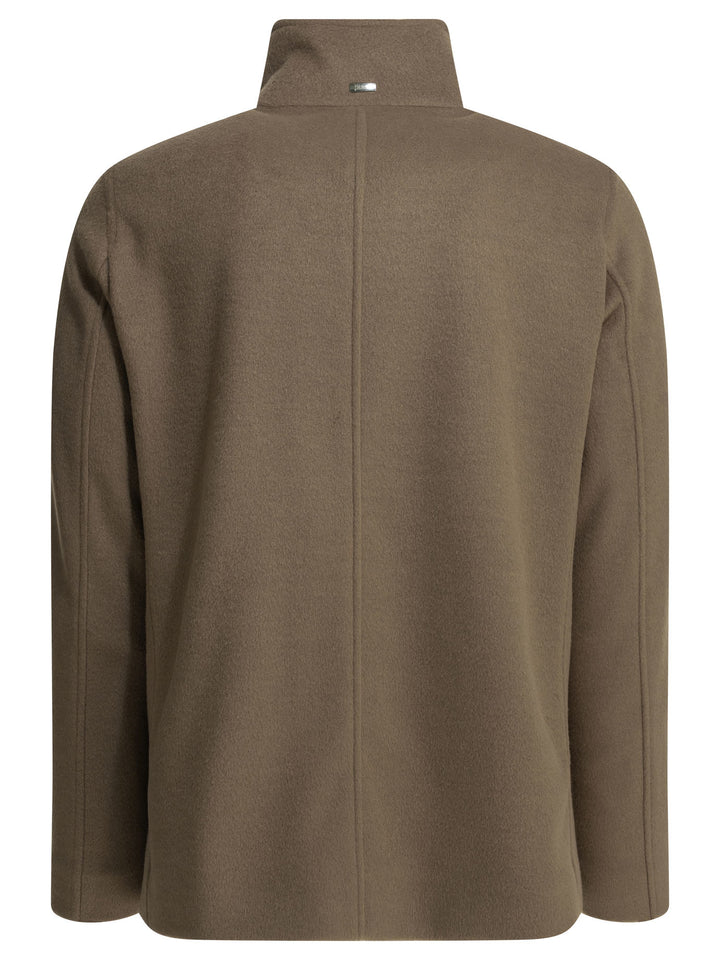 Herno Peacoat Resort Jackets and Coats - Marrone | 31b52f782143229dc87c43133ac9d97c16bd17af