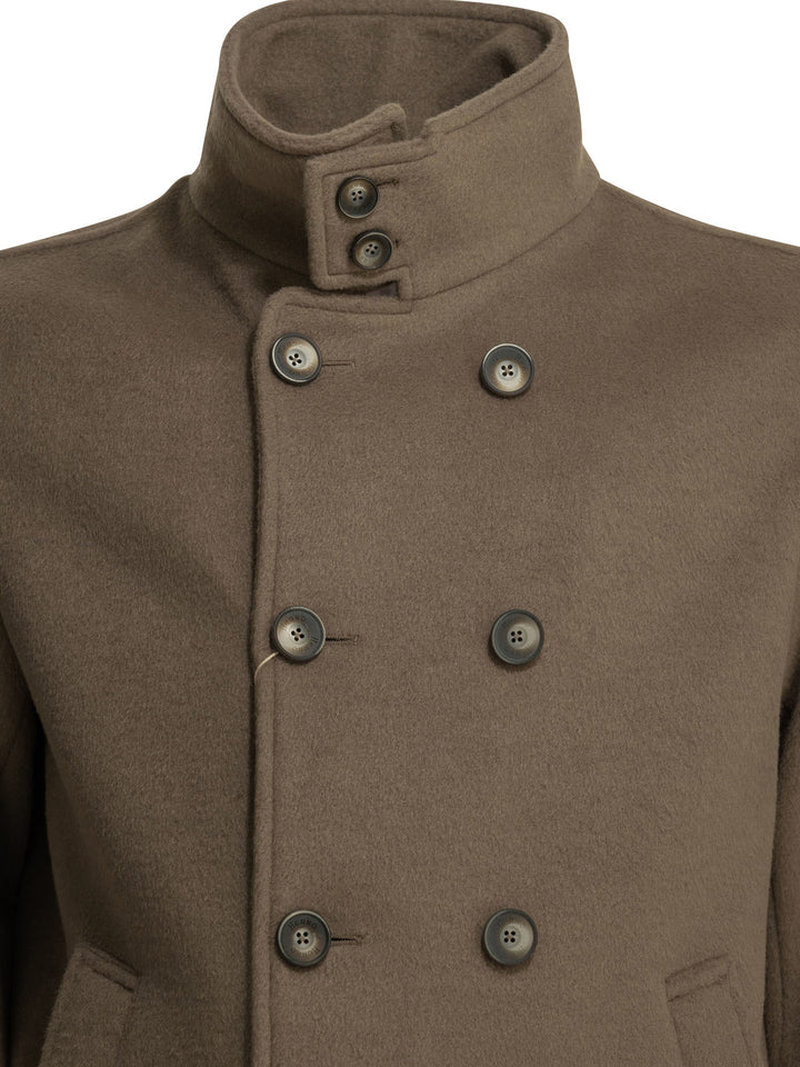 Herno Peacoat Resort Jackets and Coats - Marrone | 00b8be43d0e0008cb899ddb79a658fe7ee8486cd