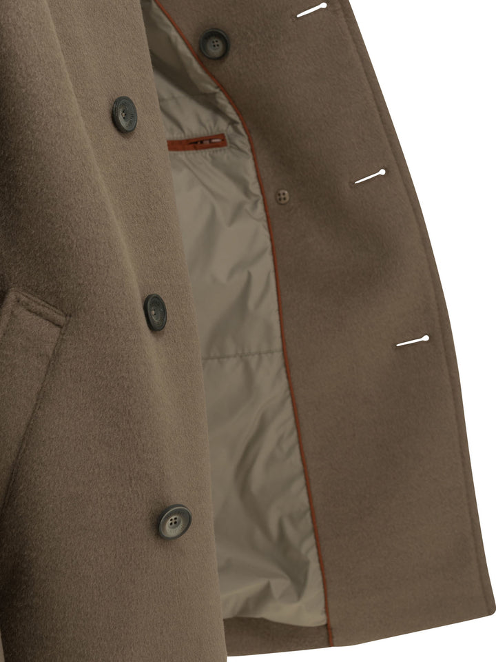 Herno Peacoat Resort Jackets and Coats - Marrone | 344ae3e14e02268455ab38e67b5d1ad1f5930ebf