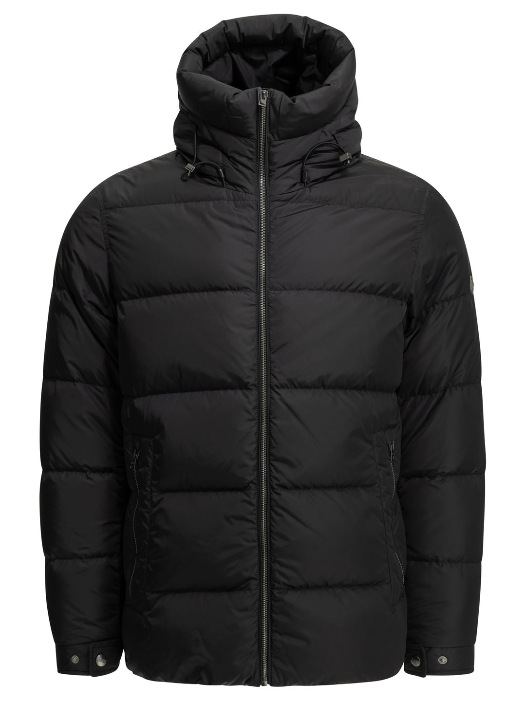 Herno Short Nylon Down Jacket Jackets and Coats - Nero | 39afe6b18b5c8fc7947e1914d054417df163b19c