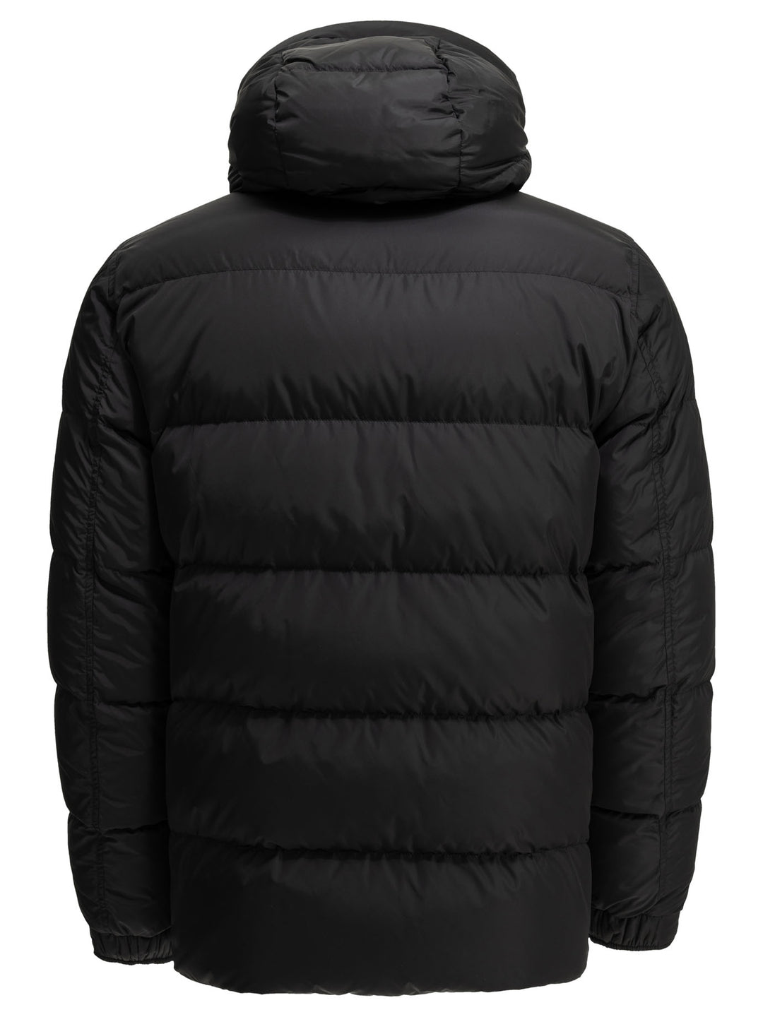Herno Short Nylon Down Jacket Jackets and Coats - Nero | 17877ea560518fc1a2c860ecf89d268e7b4f7b1f