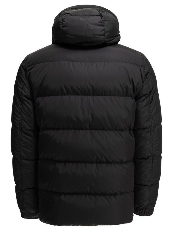 Herno Short Nylon Down Jacket Jackets and Coats - Nero | 17877ea560518fc1a2c860ecf89d268e7b4f7b1f
