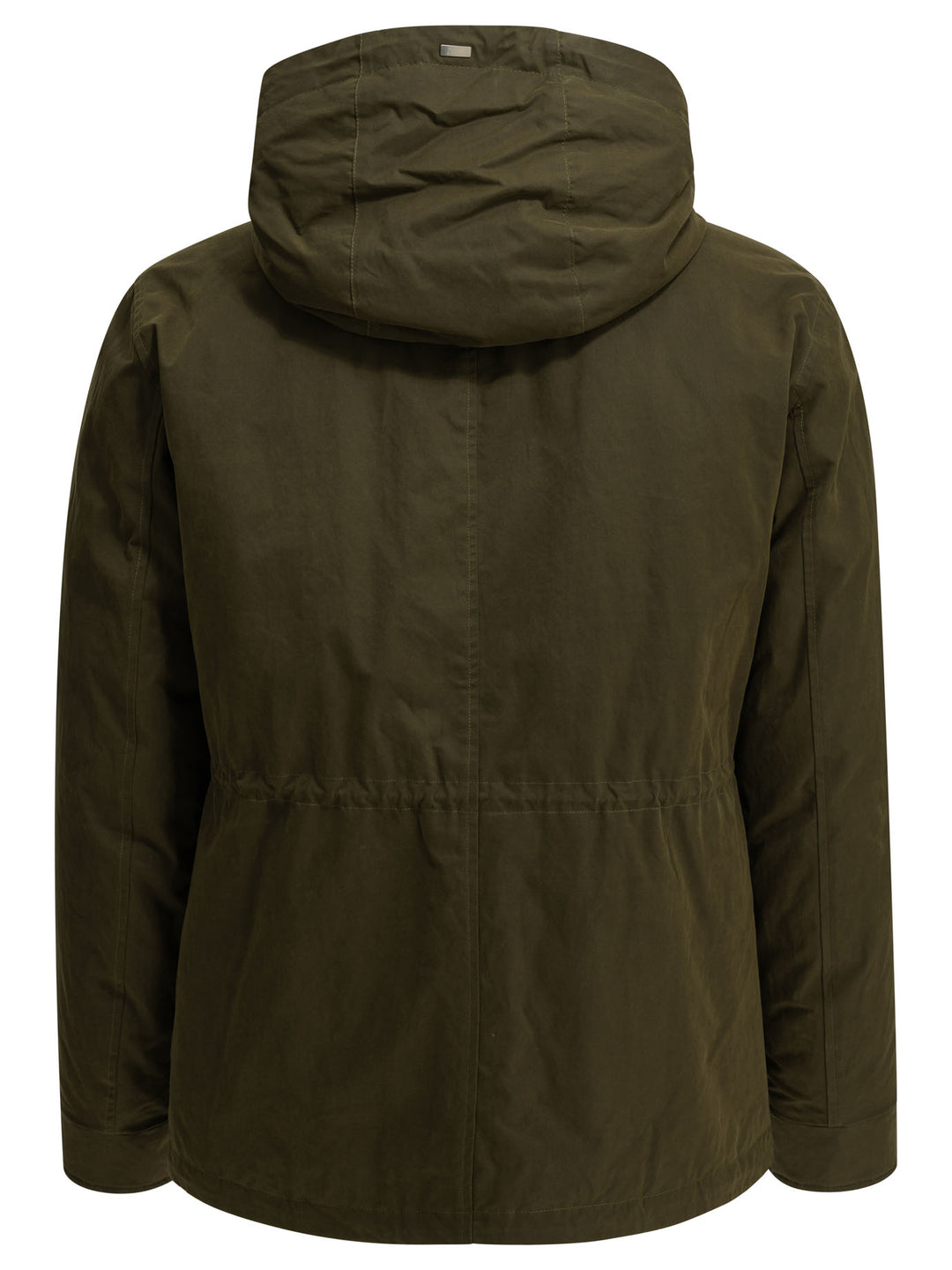 Herno Padded Parka Made Of Technical Cotton Jackets and Coats - Verde | 2e57551adb66fa5e99ab55accae129dfafd0e119