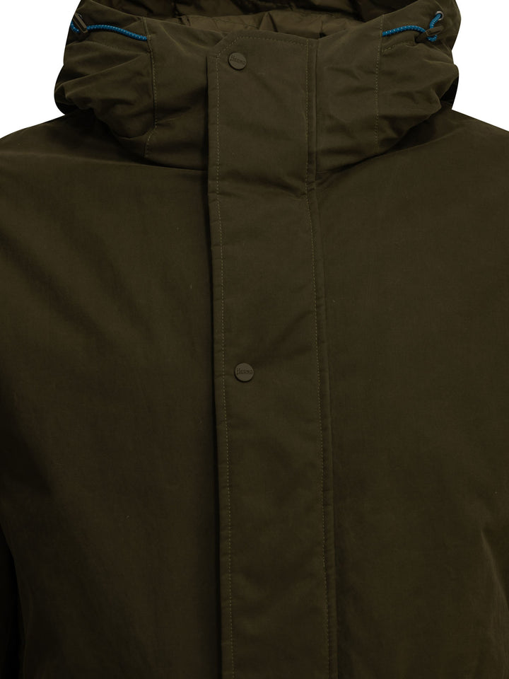 Herno Padded Parka Made Of Technical Cotton Jackets and Coats - Verde | 79c84c8153b58f1a769bcf3e95edb3d1fe1819da