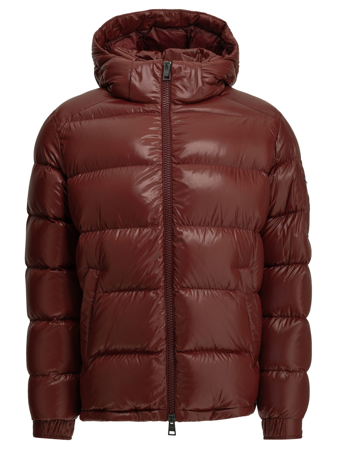 Herno Short Down Jacket With Logo Jackets and Coats - Rosso | 5dd120a2502889c91ce2d6b993cf14be4b952f12