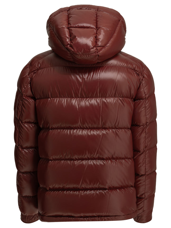 Herno Short Down Jacket With Logo Jackets and Coats - Rosso | 1e898fd915e23f90a32efeedb95fe3b680dd1366