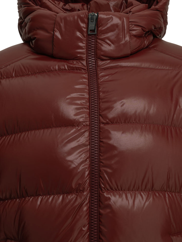Herno Short Down Jacket With Logo Jackets and Coats - Rosso | 575af776f1de4a1c6777512b06558aeafdaf8068