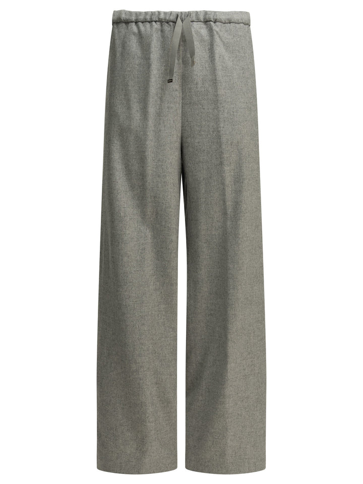 Herno Casual Seda Y Cashmere Pantalón Gris