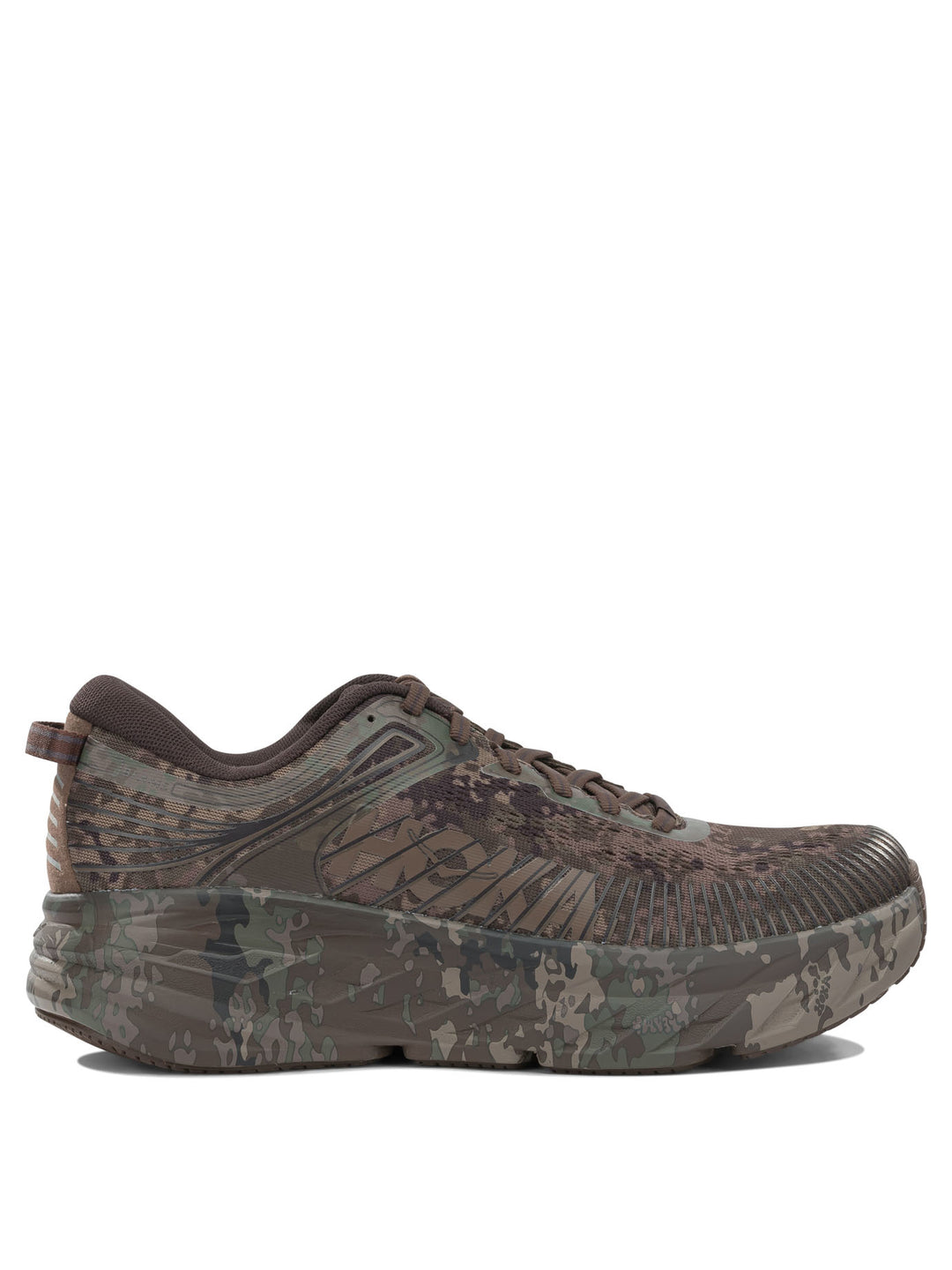 Hoka Bondi 7 Beams Sneakers und Slip On Braun