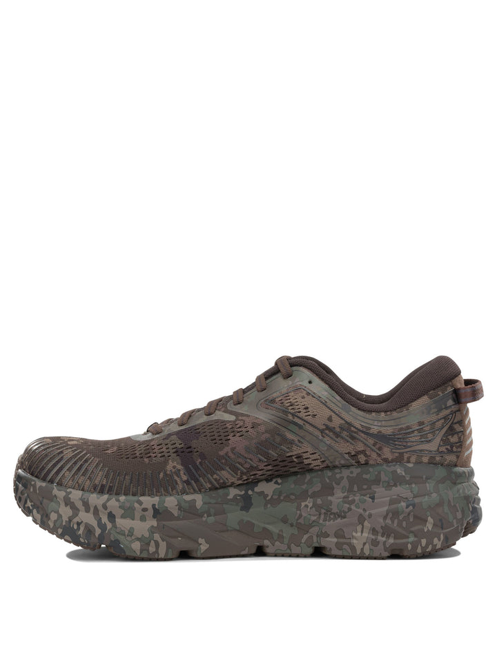 Hoka Bondi 7 Beams Sneakers und Slip On Braun