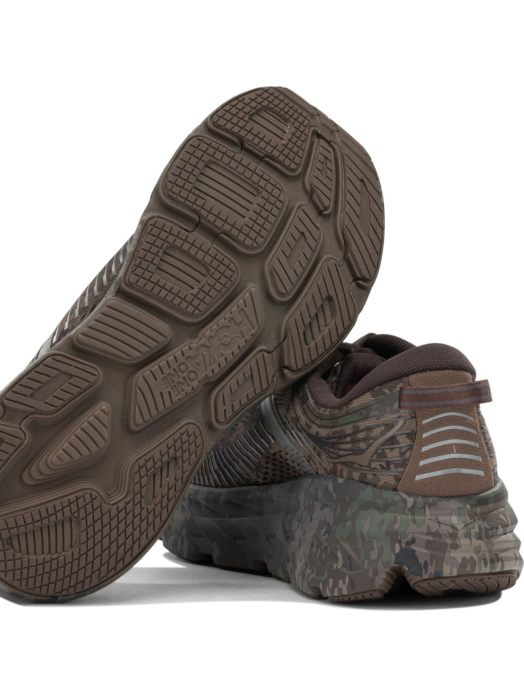 Hoka Bondi 7 Beams Sneakers und Slip On Braun