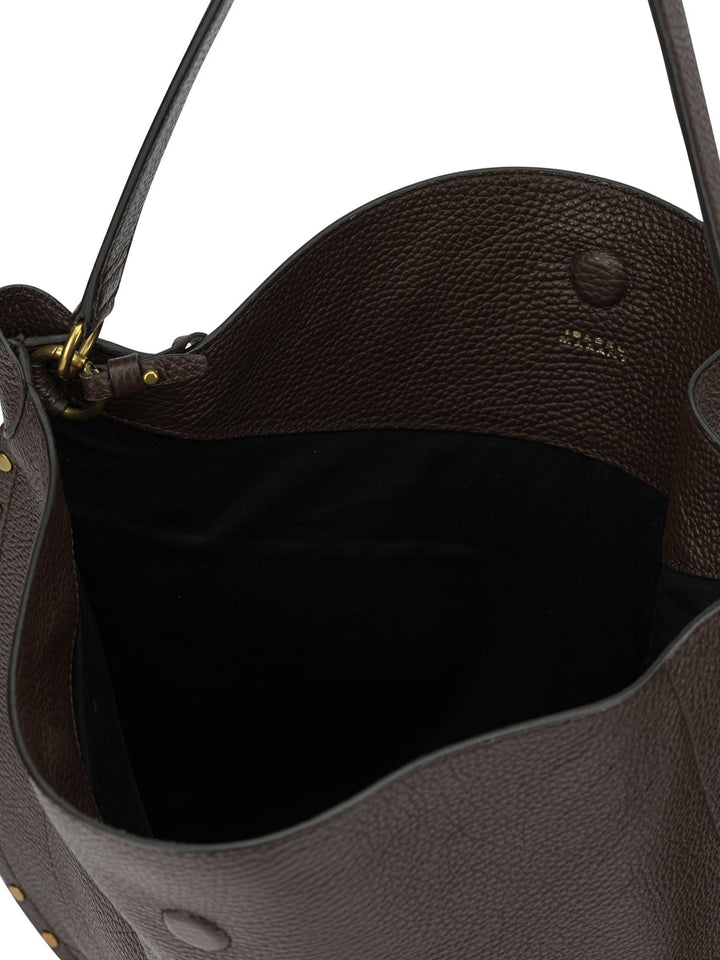 Isabel Marant Oskan Hobo Soft Borse a Spalla e Tracolla - Marrone | 491cf5801e8c707502032a3623660e24fda72d8f