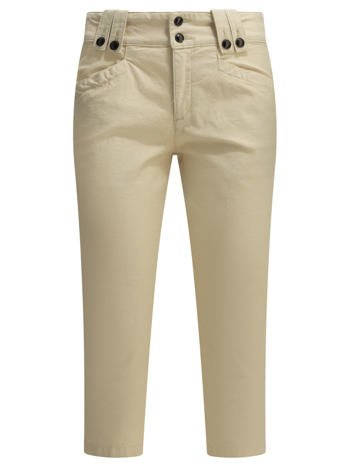 Isabel Marant Berna Trousers - Beige | 41b936ab831aae8dddeb41ee842ac8e23defa5d2