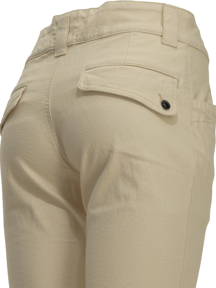 Isabel Marant Birdy Trousers - Beige | 239cdf3563b52ba411233a27553ab9e6c21fa133