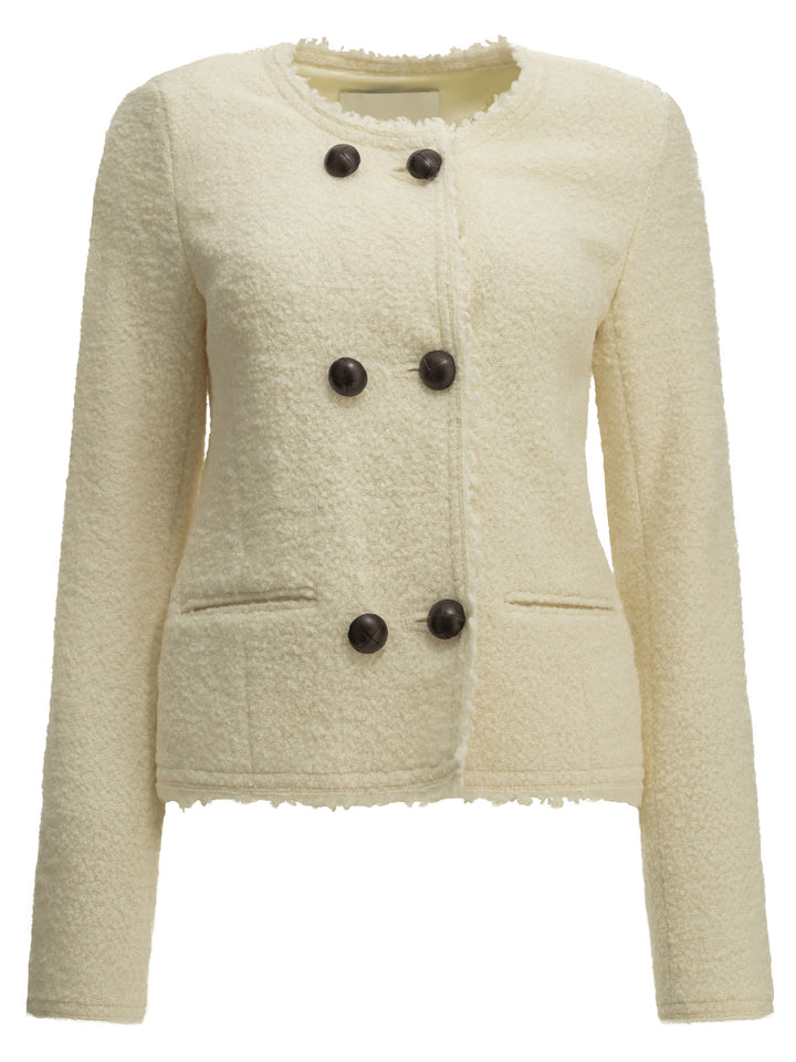 Isabel Marant Suely Jackets and Coats - Bianco | f9ba335ef860e5f05f5c101dcb588b4585ca45f6
