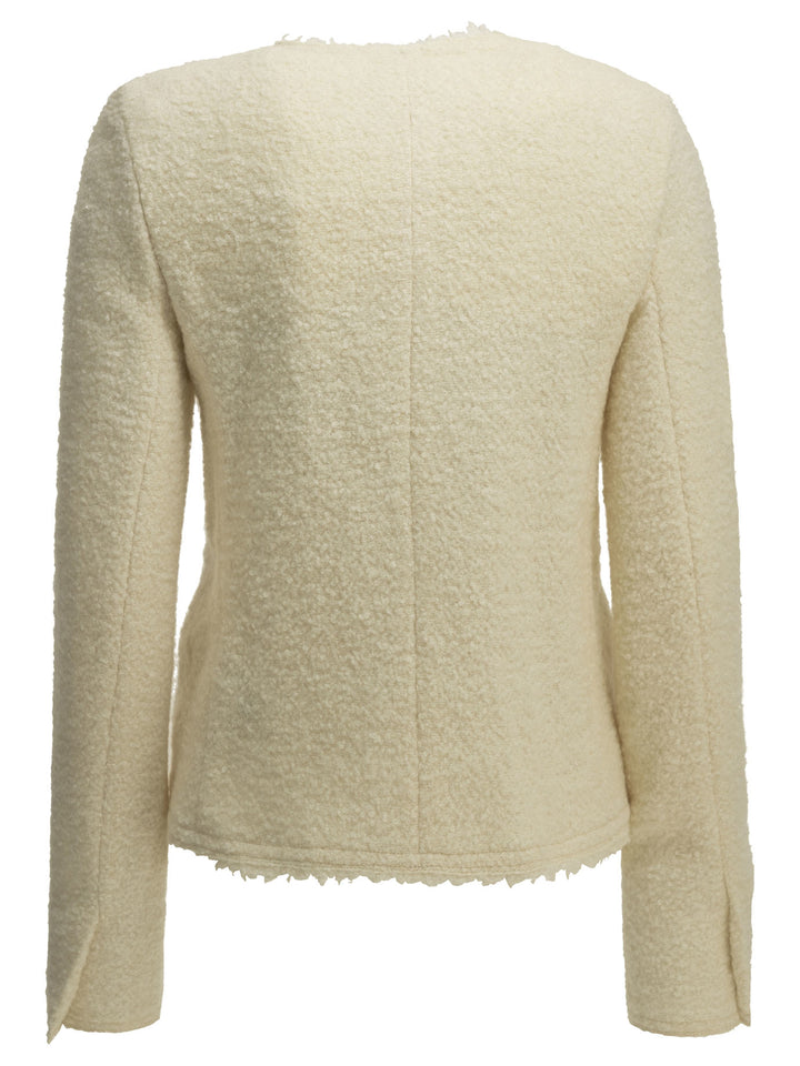 Isabel Marant Suely Jackets and Coats - Bianco | 9304a0cfd841cc310a6dc527ab3a4ca630f970ad
