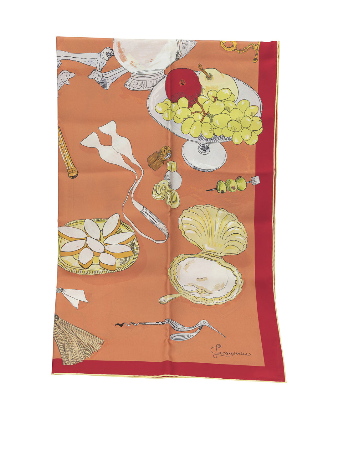Jacquemus Le Grand Foulard Cocktail Sciarpe & Foulard - Arancione | ebe506454207212602983c709279cee6f3f833be