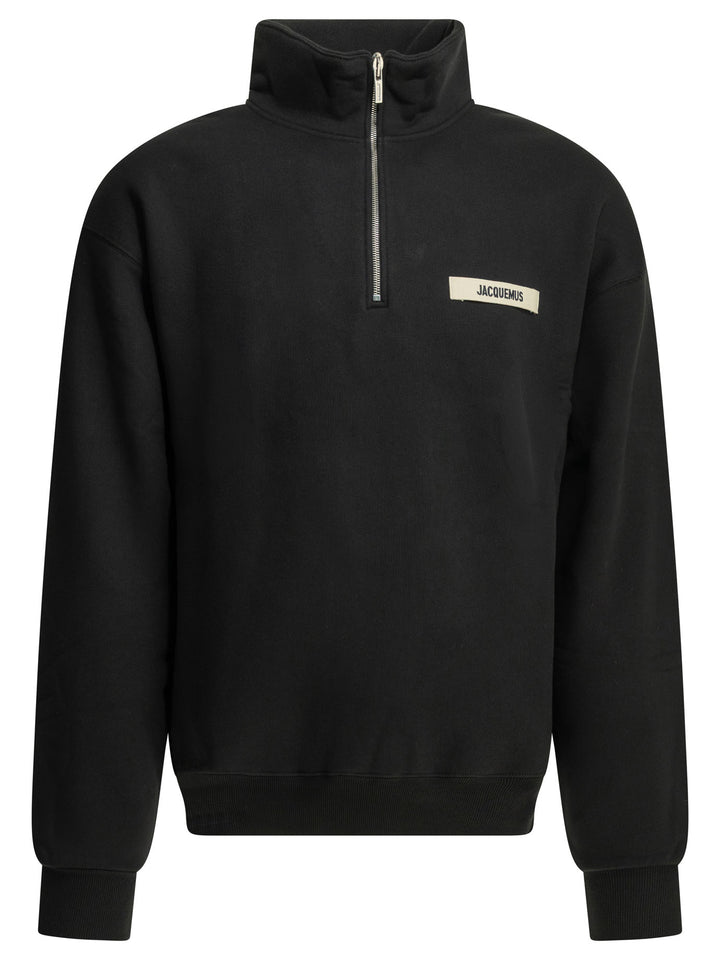 Jacquemus Le Camionneur Gros Grain Sweatshirts - Nero | 08a669187f2b189d64403b16c8f18a5a8e82c456