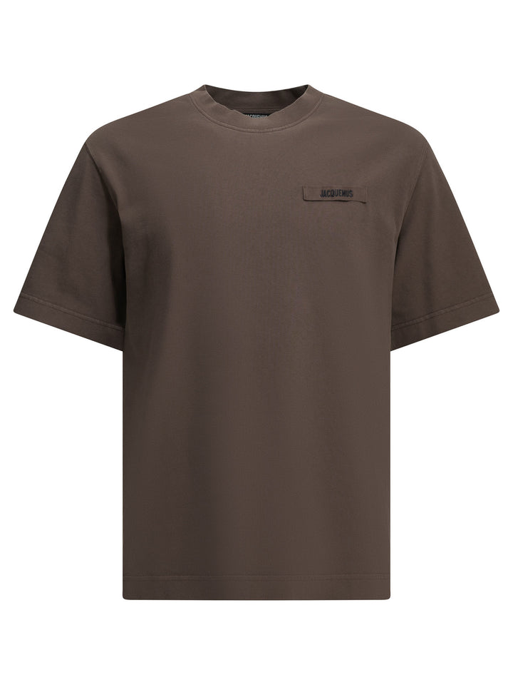 Jacquemus Gros Grain T-shirts - Marrone | 934f7b1160b0c08a75705d50e968af8ae4f549c3