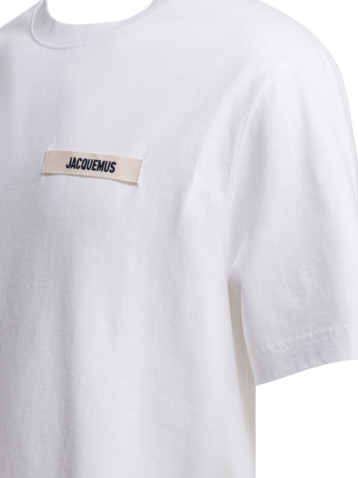 Jacquemus Gros Grain T-shirts - Bianco | af33741427fbd4ae0a79e9d095af6e4273f15d86