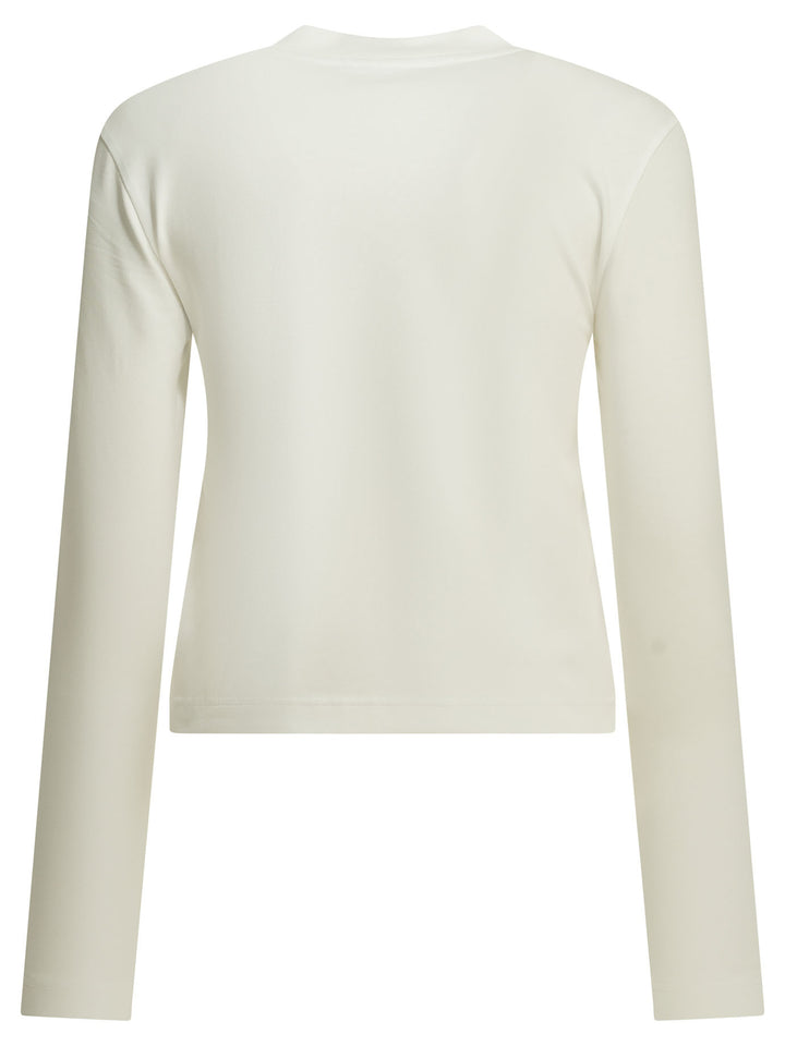 Jacquemus Gros Grain T-shirts - Bianco | 649f05eca4c47fe521430c81d6f1644a2e5572e9